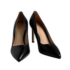 Viviamos Riya Black Suede High Heels