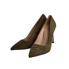 Viviamos Riya Black Suede High Heels