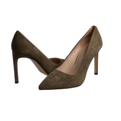 Viviamos Riya Black Suede High Heels