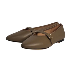 Viviamos Allison Black Suede Flat