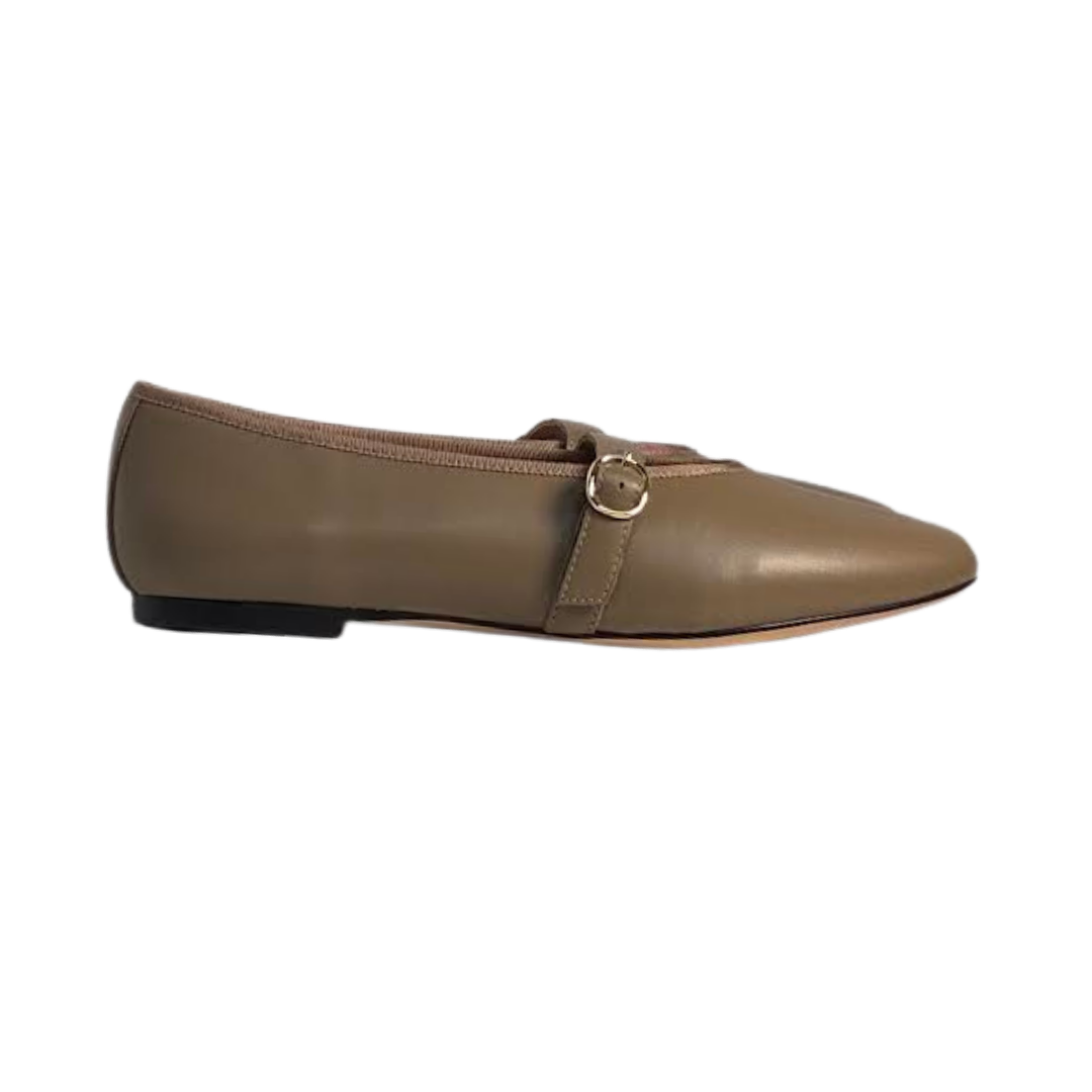 Viviamos Allison Black Suede Flat