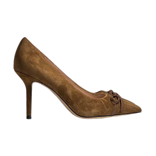 Viviamos Britt Ladies Black Suede High Heel