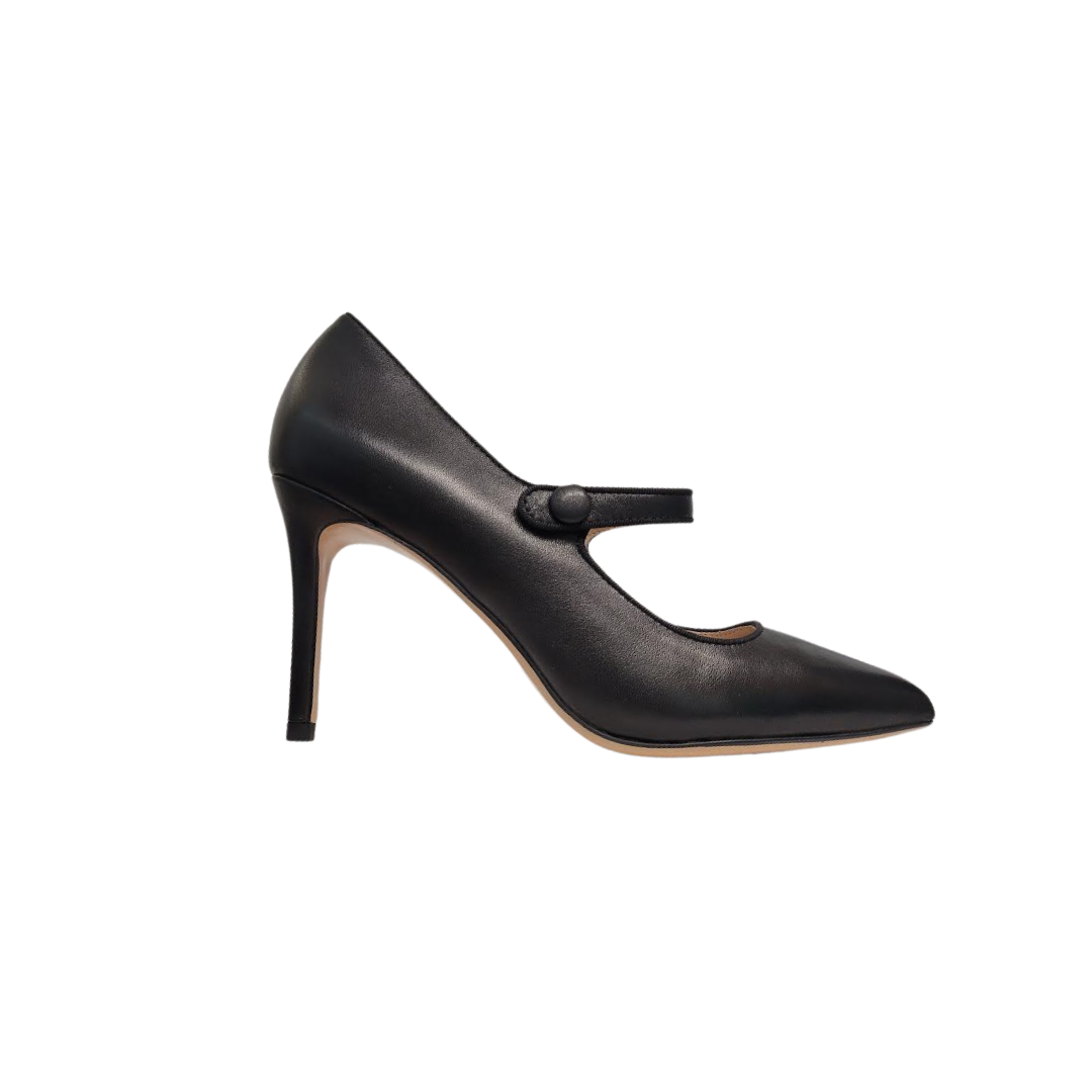 Viviamos Malia-A Black Medium Heel