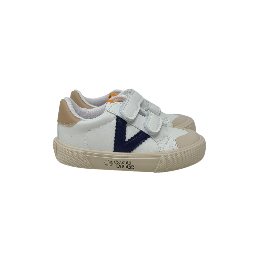Victoria 1065179 kids white leather sneaker