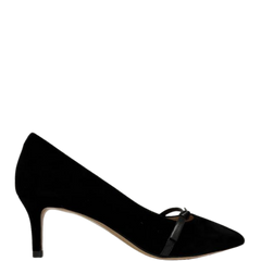 Viviamos Tamia Black Suede Heel