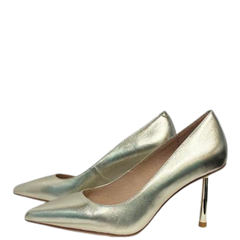 Viviamos Shine Ladies Gold Leather High Heel