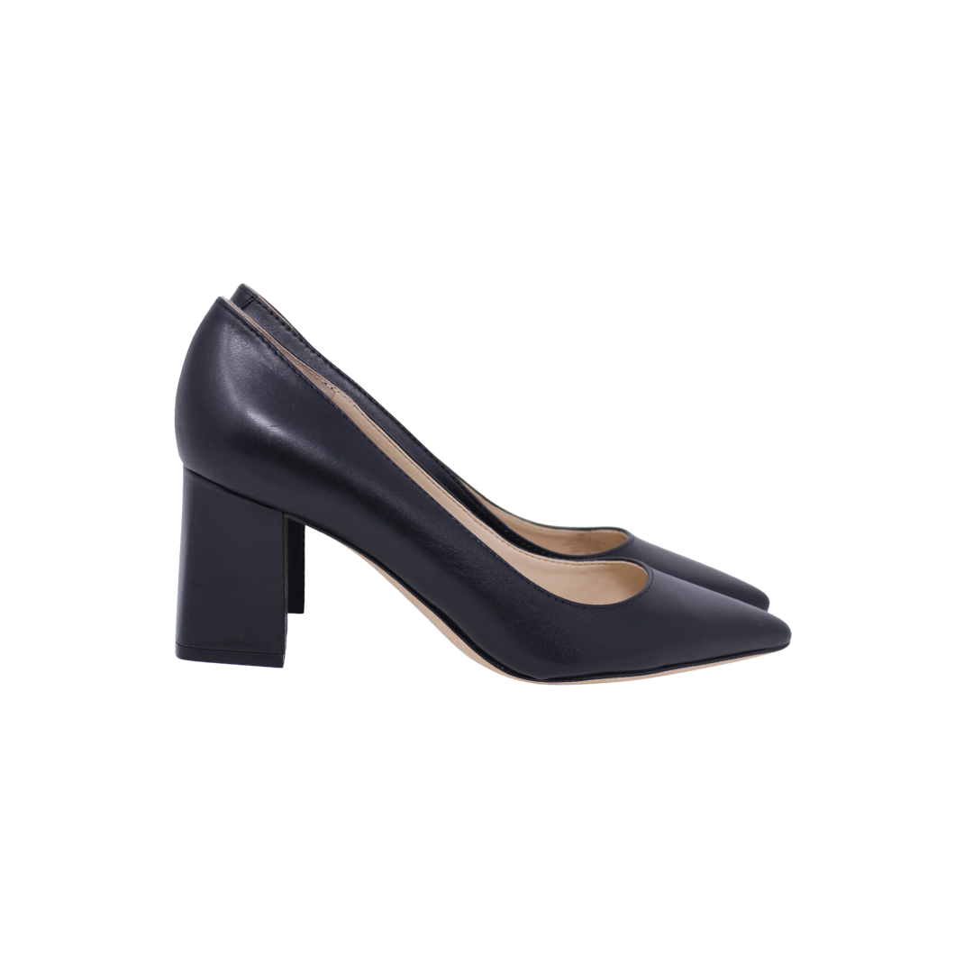 Marc Fisher Zala Black Leather Heels