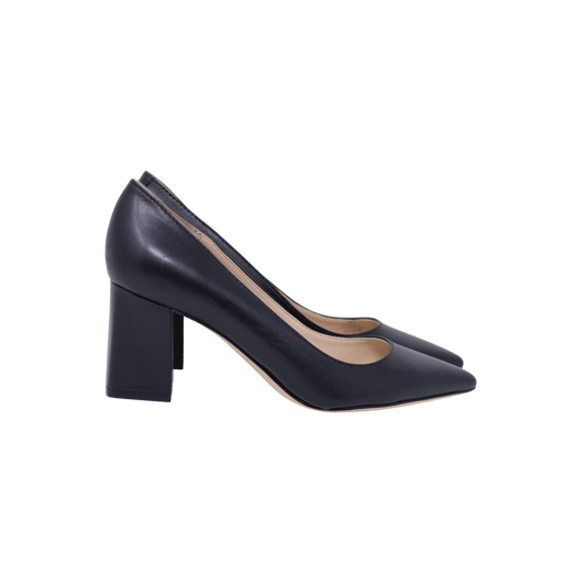 Marc Fisher Zala Black Leather Heels