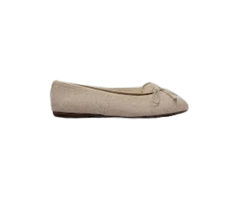 Papanatas 5631 Beige Fabric Ballet Flats