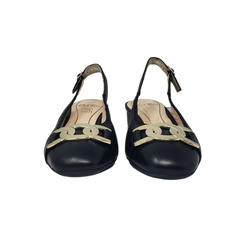 Ara 11802 Ladies Black Leather slingback