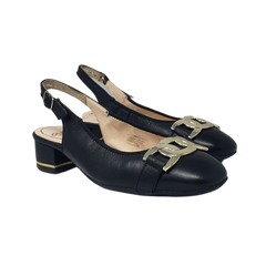 Ara 11802 Ladies Black Leather slingback