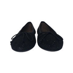 Papanatas 5631 Black Suede Ballet Flat