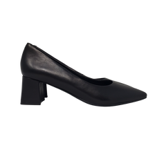 Vaneli Mirit Ladies Black Leather Box Heel