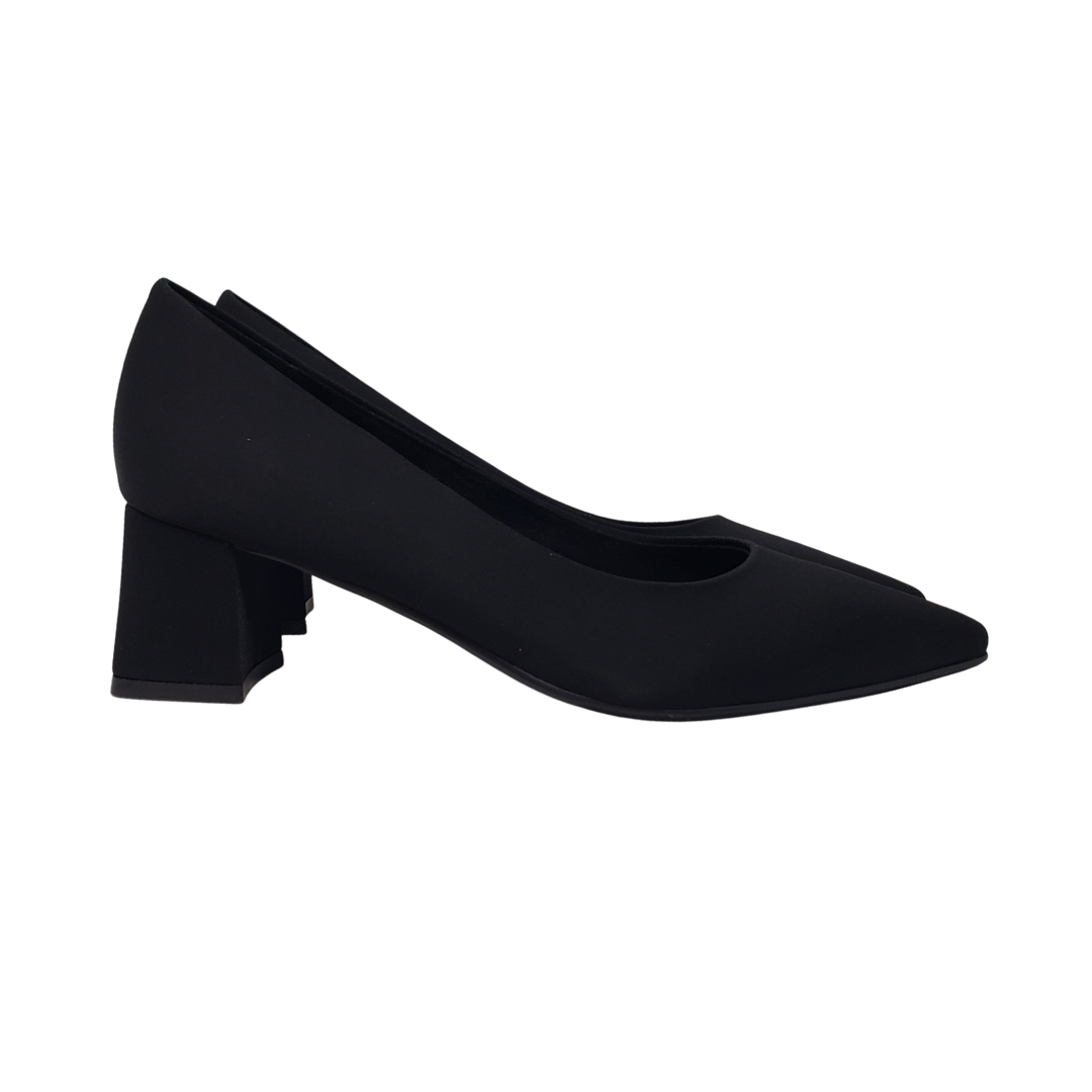 Vaneli Mirit Ladies Black Fabric Box Heel