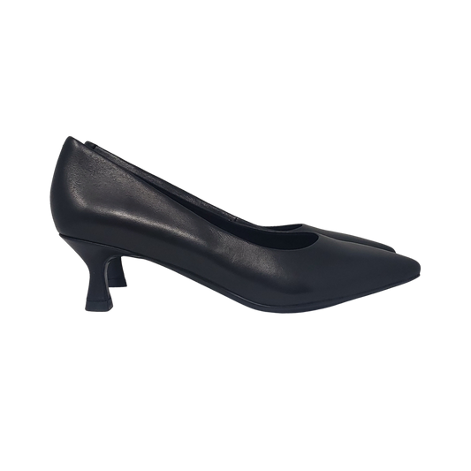 Vaneli Mitzi Ladies Black Leather Heel