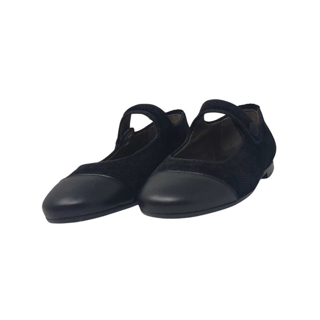 Papanatas 42028 Girls Black Velvet Mary Jane – Frankel's Designer Shoes