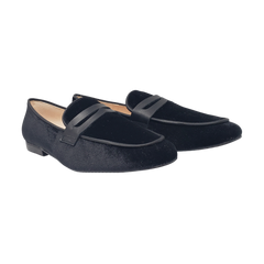 Brunella 406 Black Velvet Loafer