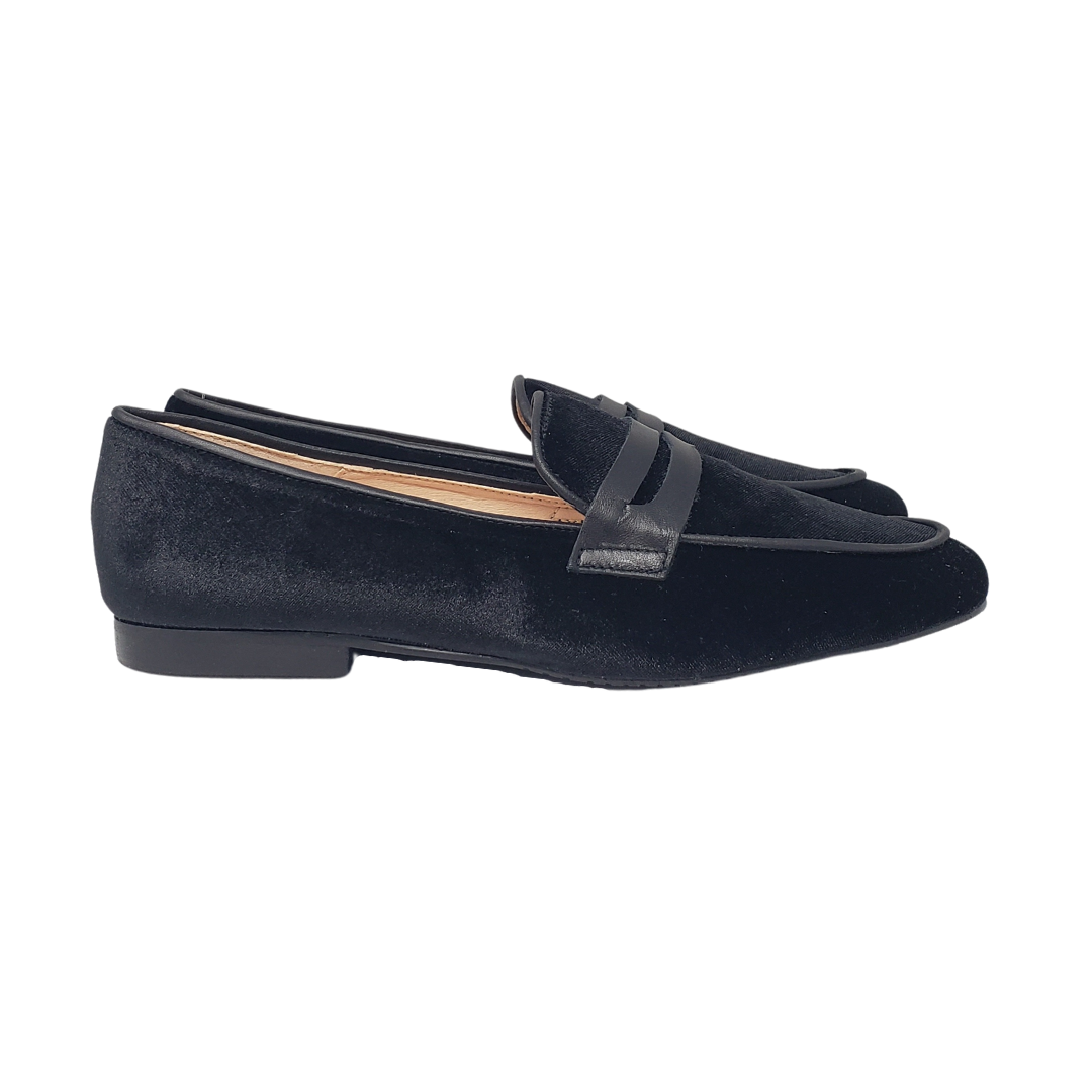 Brunella 406 Black Velvet Loafer