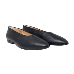 Brunella 3006 Ladies Black Leather Flats