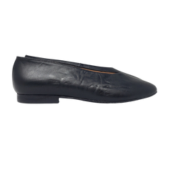 Brunella 3006 Ladies Black Leather Flats