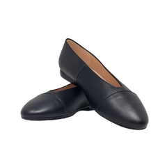 Brunella 403 Ladies Black Leather Flats