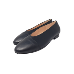 Brunella 403 Ladies Black Leather Flats