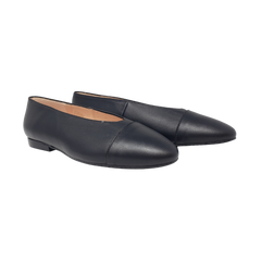 Brunella 403 Ladies Black Leather Flats