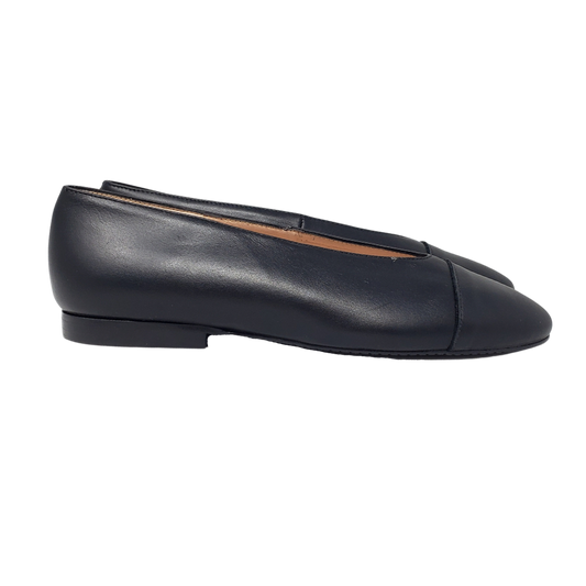 Brunella 403 Ladies Black Leather Flats