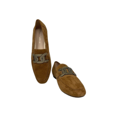 Viviamos Charm Ladies Camel Suede Loafer