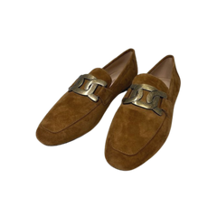 Viviamos Charm Ladies Camel Suede Loafer