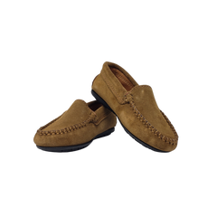 Atlanta Mocasin 15G Kids Camel Suede Loafer