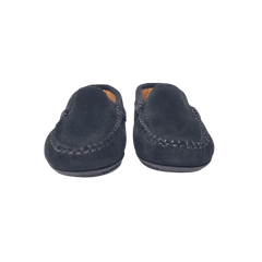 Atlanta Mocasin 15G Kids Black Suede Loafer