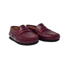 Atlanta Mocassin 32G Burgundy Leather Penny Loafer