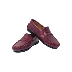 Atlanta Mocassin 32G Burgundy Leather Penny Loafer