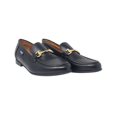 Atlanta Mocasin 10K Black Leather Loafer