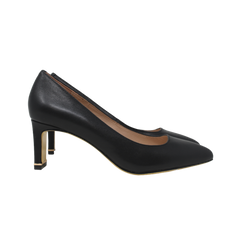 Viviamos Sage Low black Leather Heels