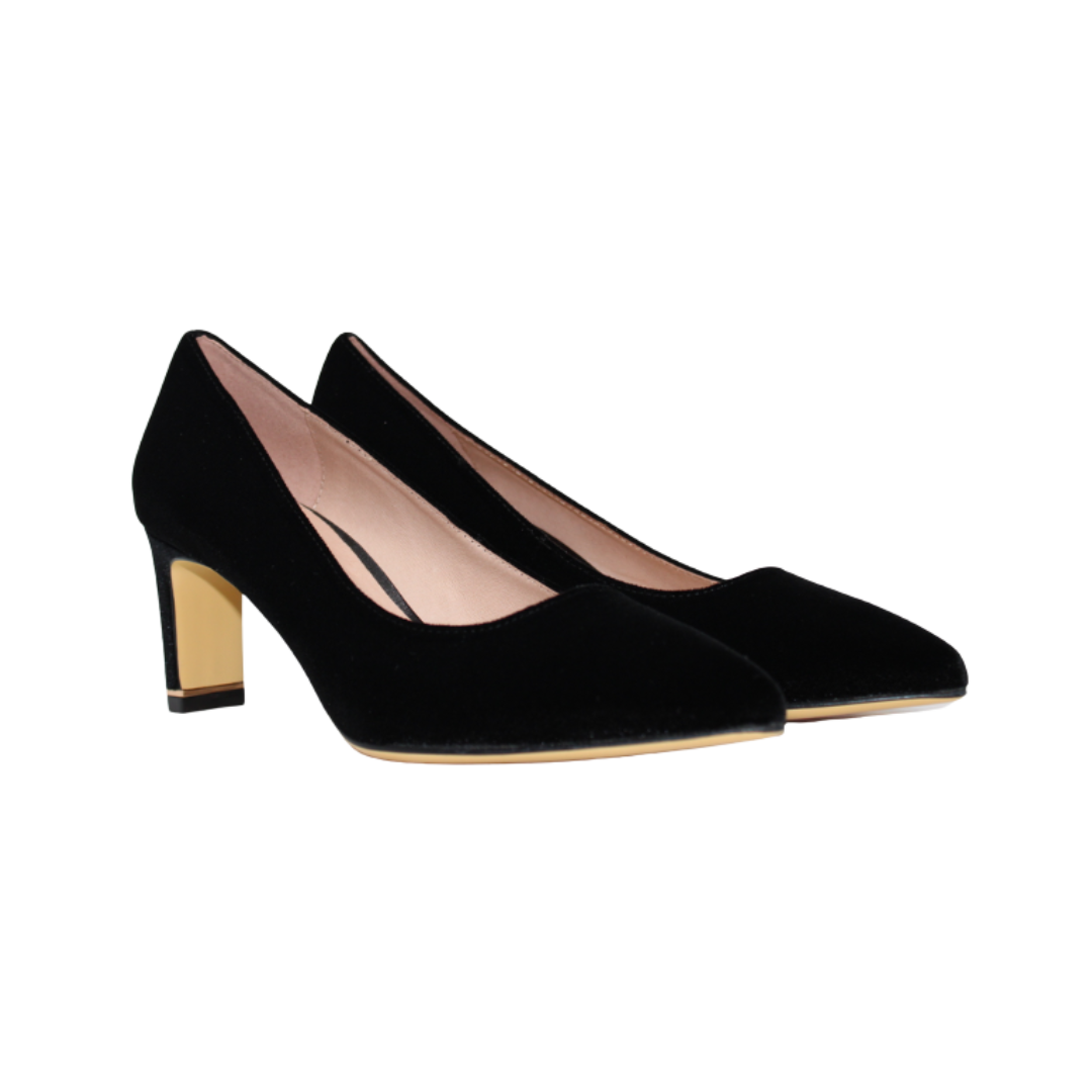 Velvet hotsell low heels