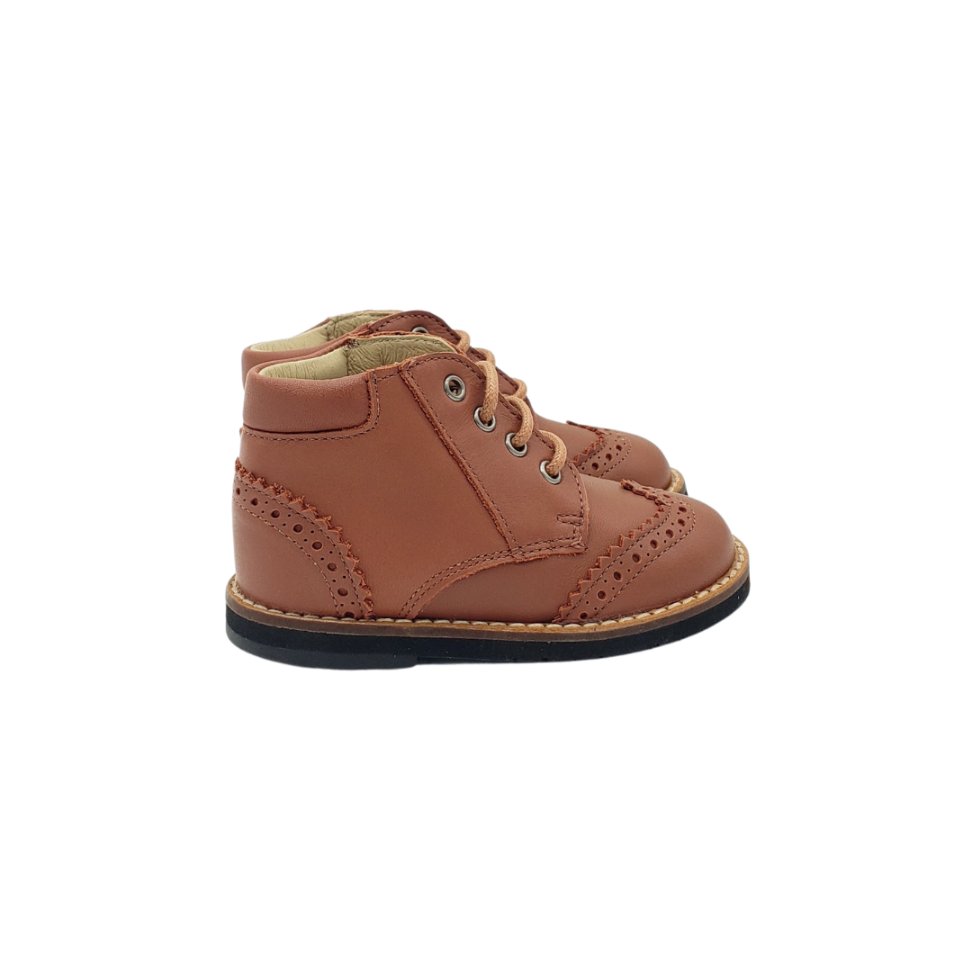 Blublonc Berta Childrens Camel Leather High Tops