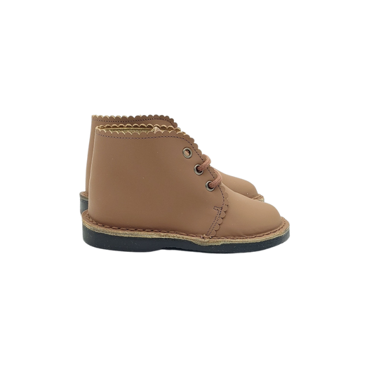 Blublonc Maria Children's Taupe Leather First Walker