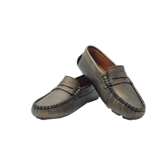 Fascani 52219 Childrens Metallic Loafer