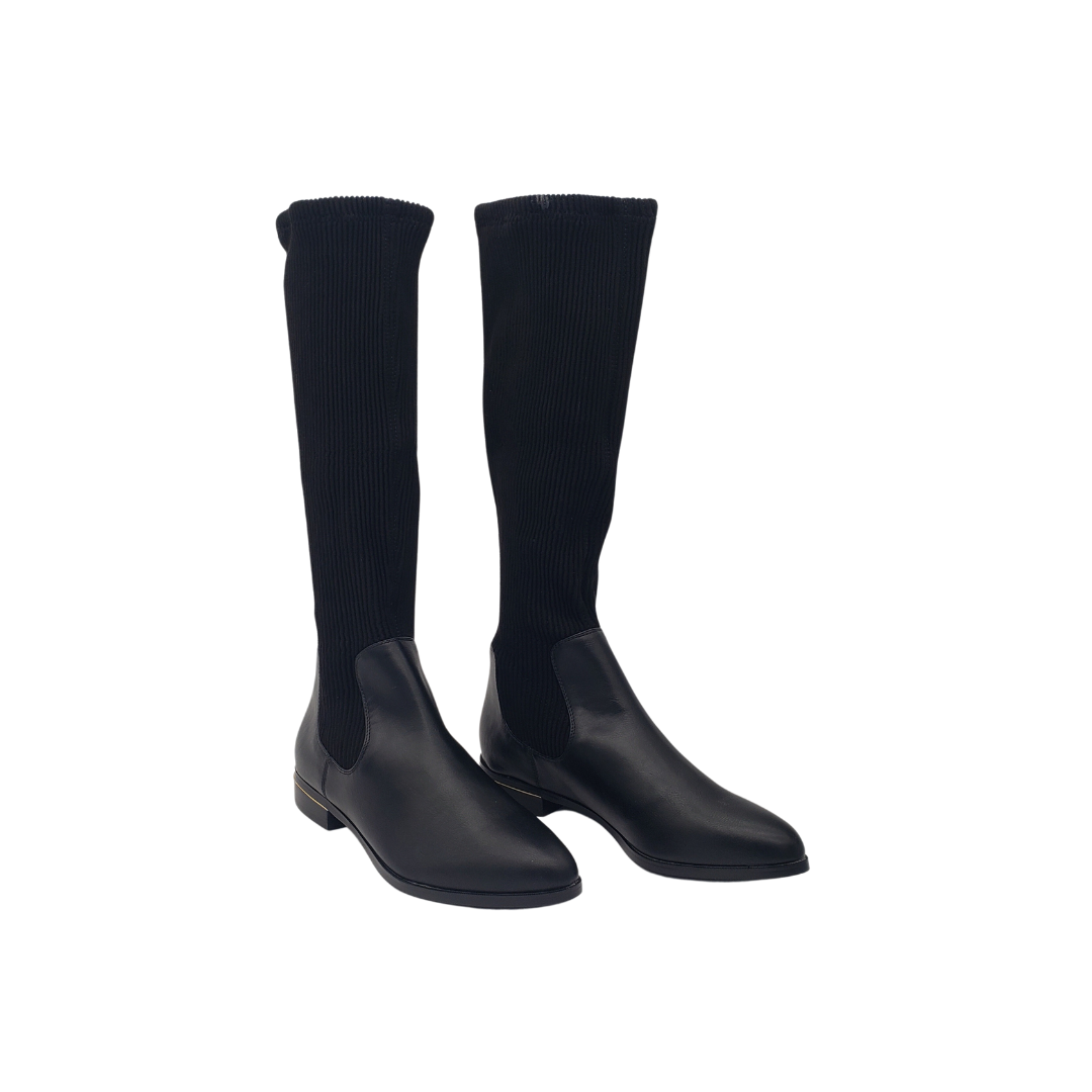 Ladies black sock sales boots