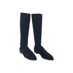 Chelsea Crew Tetris Ladies Black Suede Boot