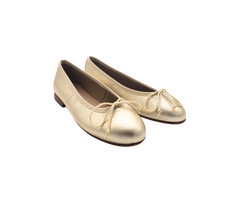 Papanatas 5631 Girls Leather Ballet Flat