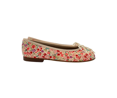 Papanatas 5631 Girls Leather Ballet Flat