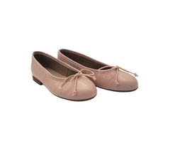 Papanatas 5631 Girls Leather Ballet Flat