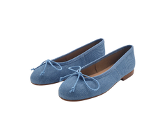 Papanatas 5631 Girls Leather Ballet Flat