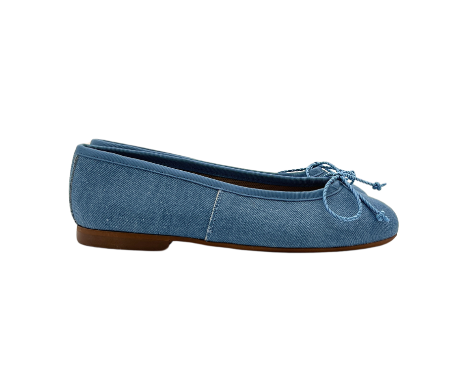 Papanatas 5631 Girls Leather Ballet Flat