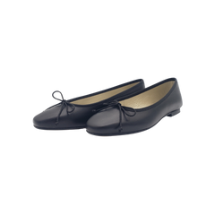 Menina Lucy Ladies Black Velvet Ballet Flat