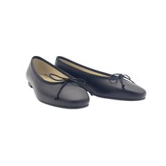 Menina Lucy Ladies Black Velvet Ballet Flat