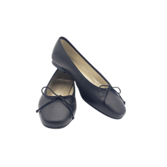 Menina Lucy Ladies Black Velvet Ballet Flat